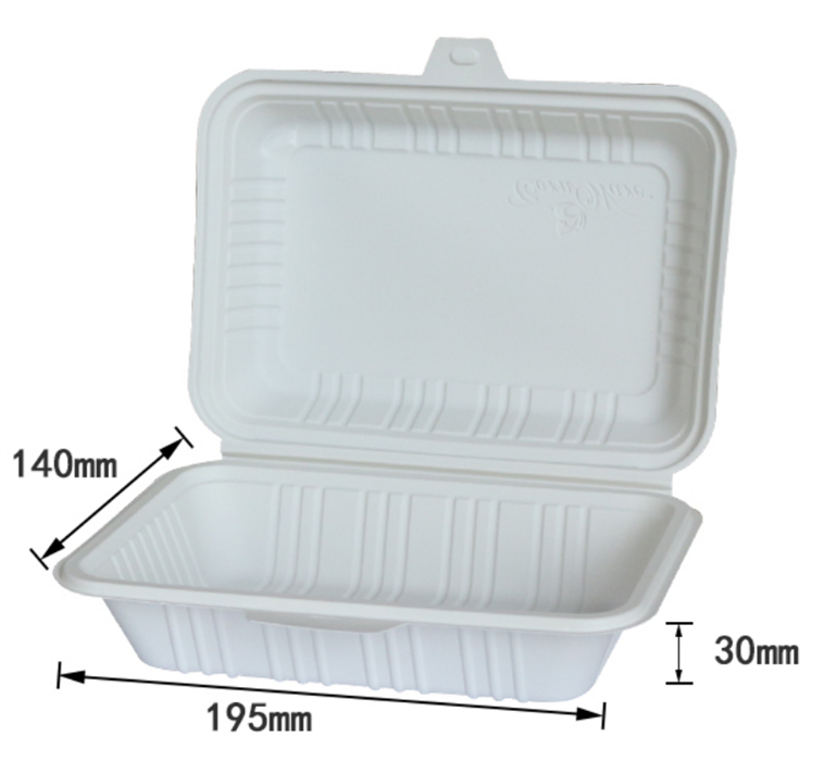 Bio-degradable lunch box from DisposablesInc.com. The best import service in China. Import your disposable items and products from us. 